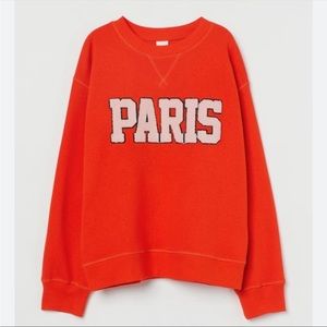 H&M red sweatshirt